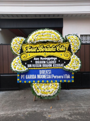 Papan Bunga Duka di Kebun Beler